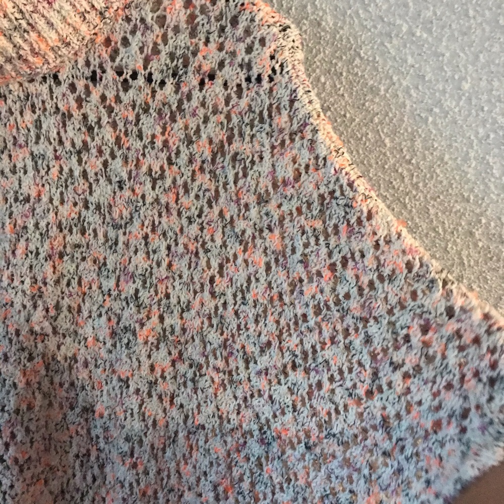 Anthropologie Akemi + Kin Knit Poncho White Small - Picture 11 of 12